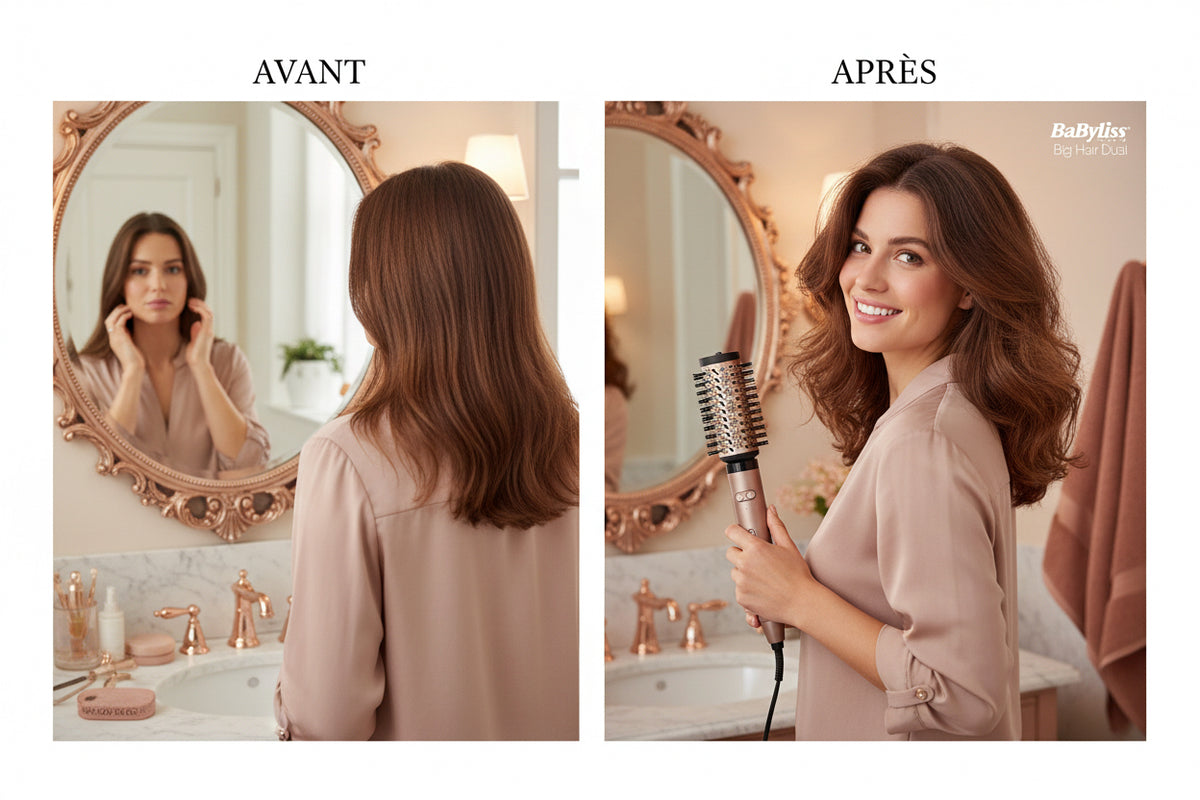 Brosse soufflante BaByliss AS952E - deux têtes interchangeables