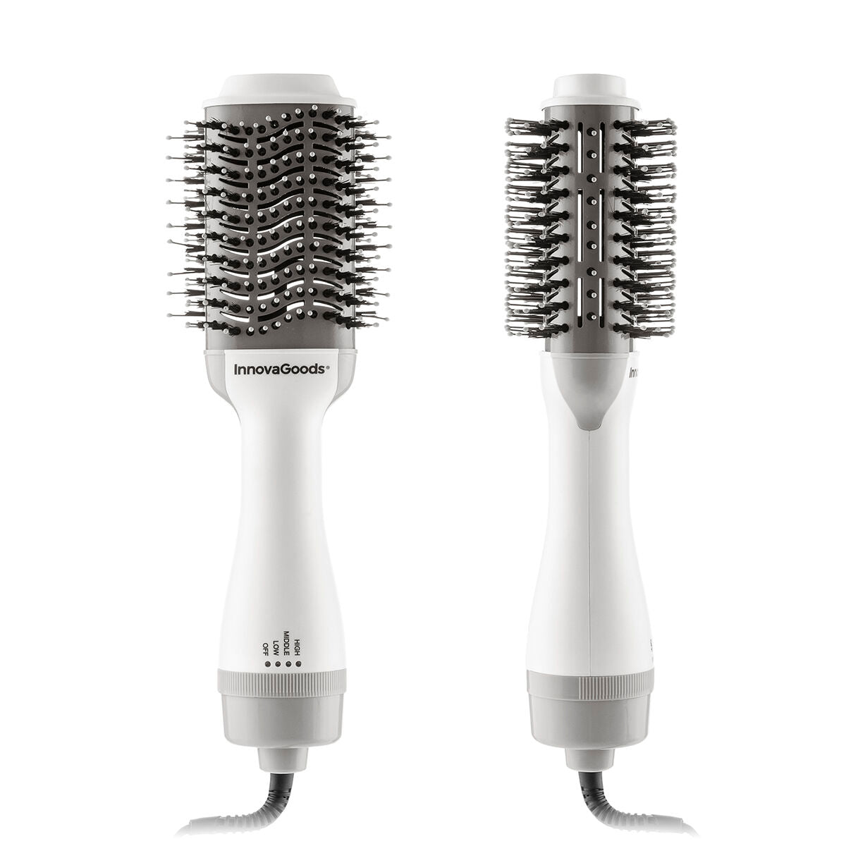 Brosse soufflante ionique InnovaGoods - utilisation sur cheveux