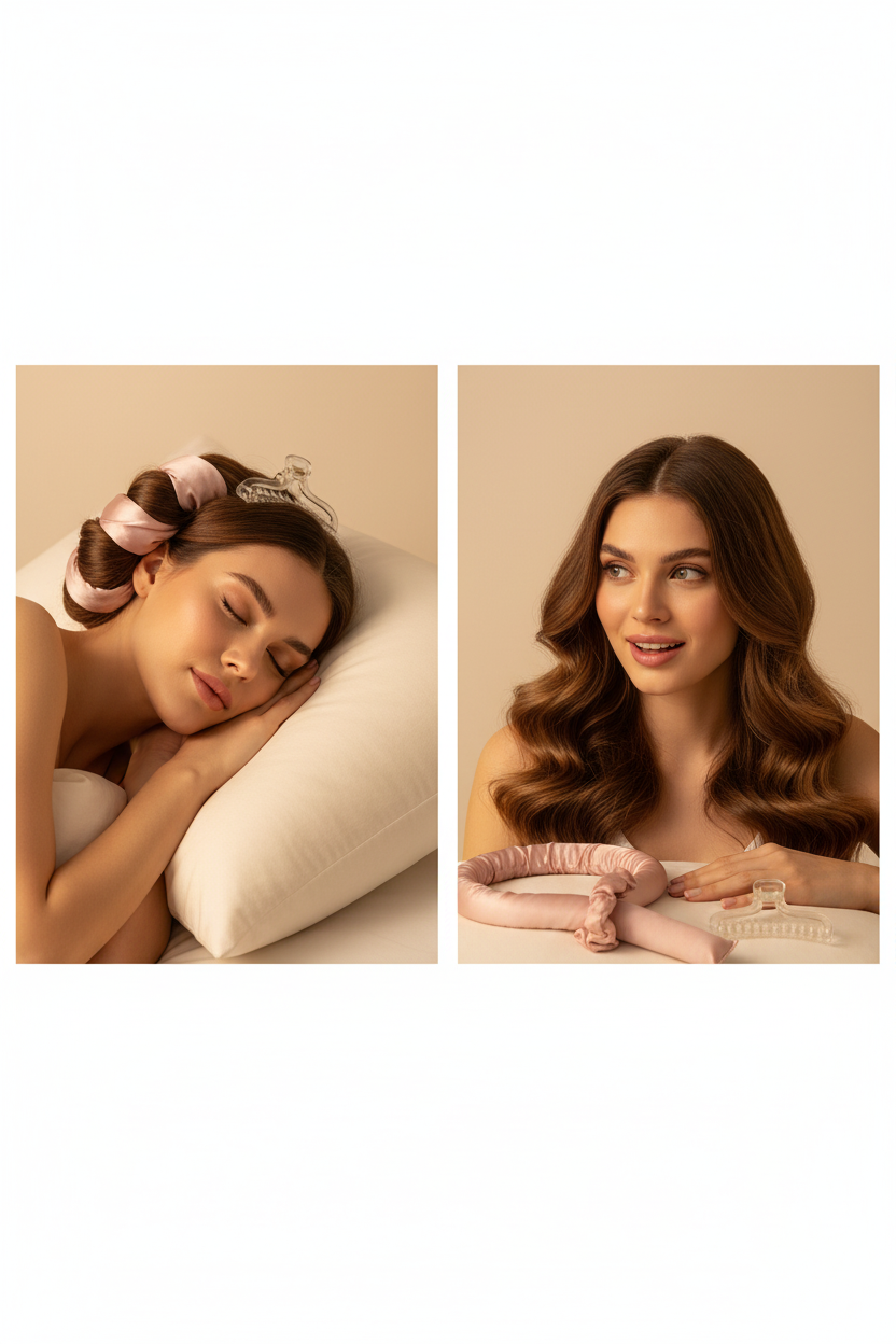 Bandeau Satin — Résultat Boucles