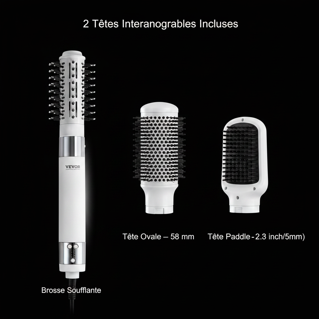 Brosse soufflante ionique haute vitesse SoraCare - vue d'ensemble