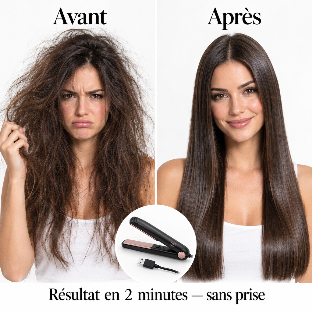 Lisseur USB — Avant Après